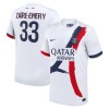 Maillot de Supporter Paris Saint-Germain Zaire Emery 33 Extérieur 2024-25 Pour Homme